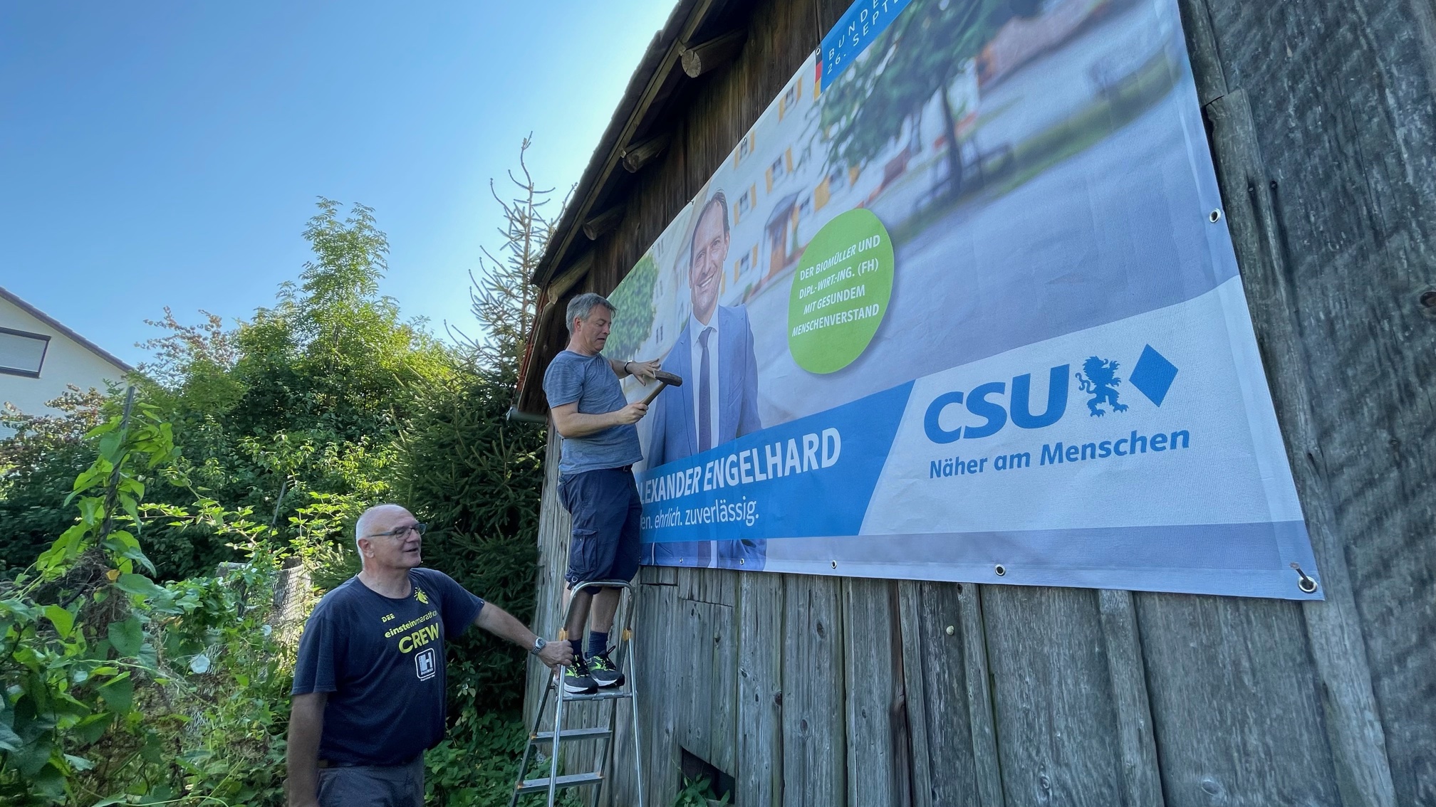 CSU Pfuhl plakatiert für die Bundestagswahl