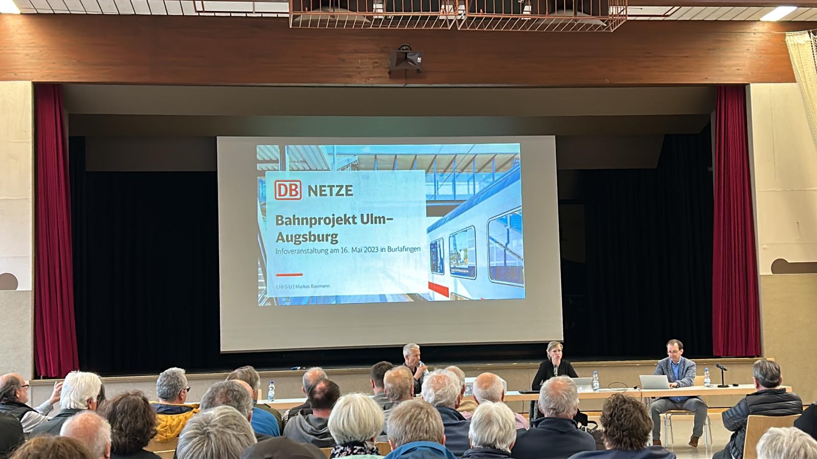 Bahnprojekt Ulm-Augsburg – Infoveranstaltung in Burlafingen